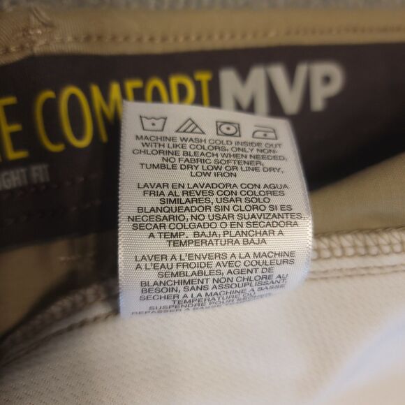 Lee Extreme Comfort MVP Mens 44x34 Pants Kc Khaki Straight Fit Stretch NEW - Picture 12 of 13